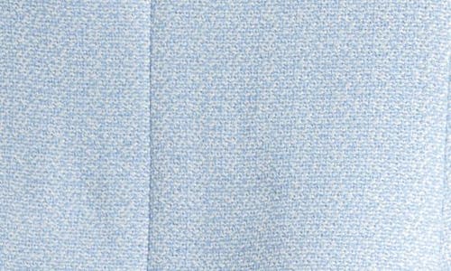 Halogen Raw Hem Crop Blazer In Blue