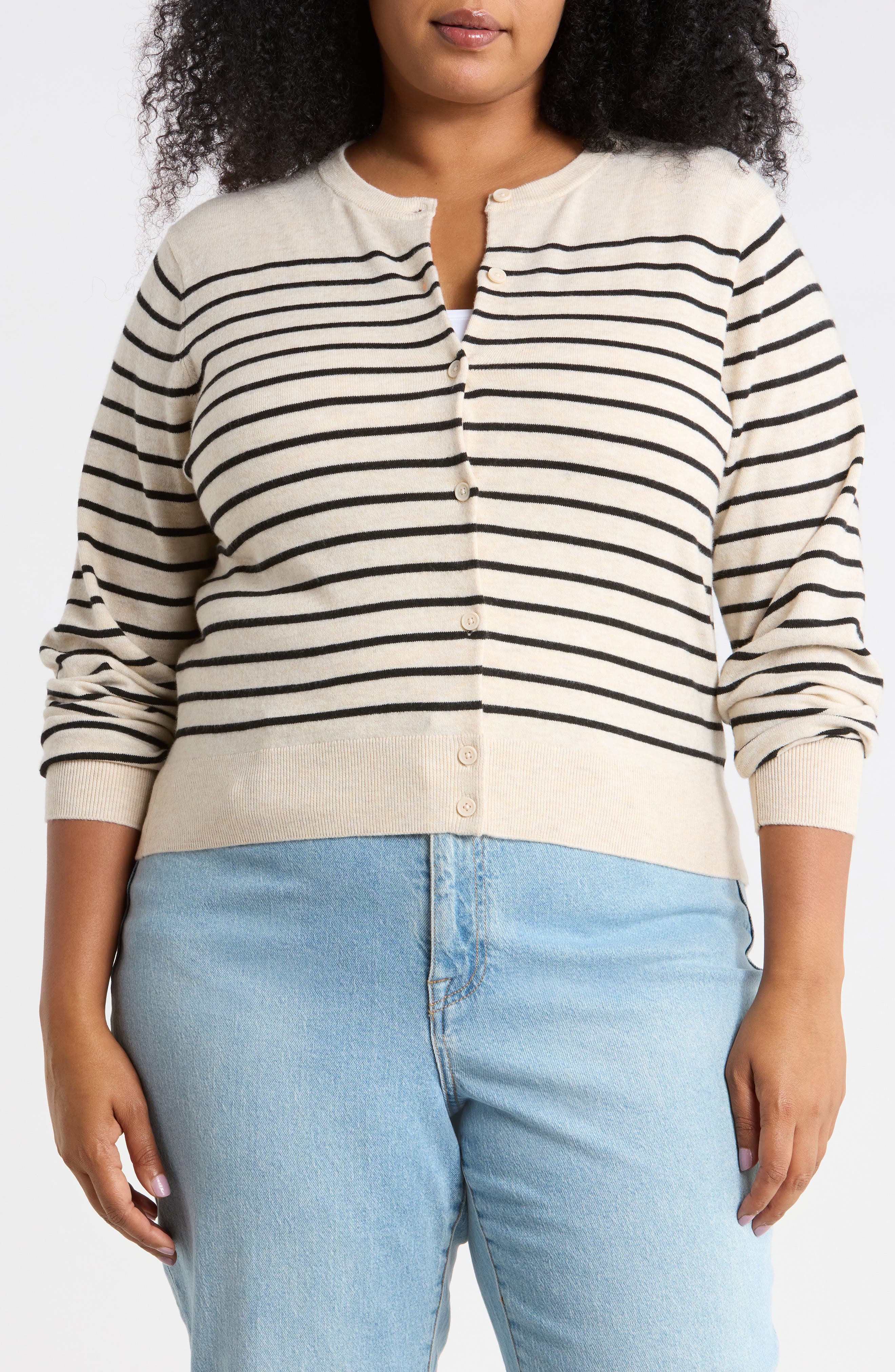 BEIGE O- BLACK ZEPHYR STRIPE
