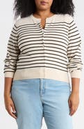 NORDSTROM RACK Crewneck Button Front Cardigan