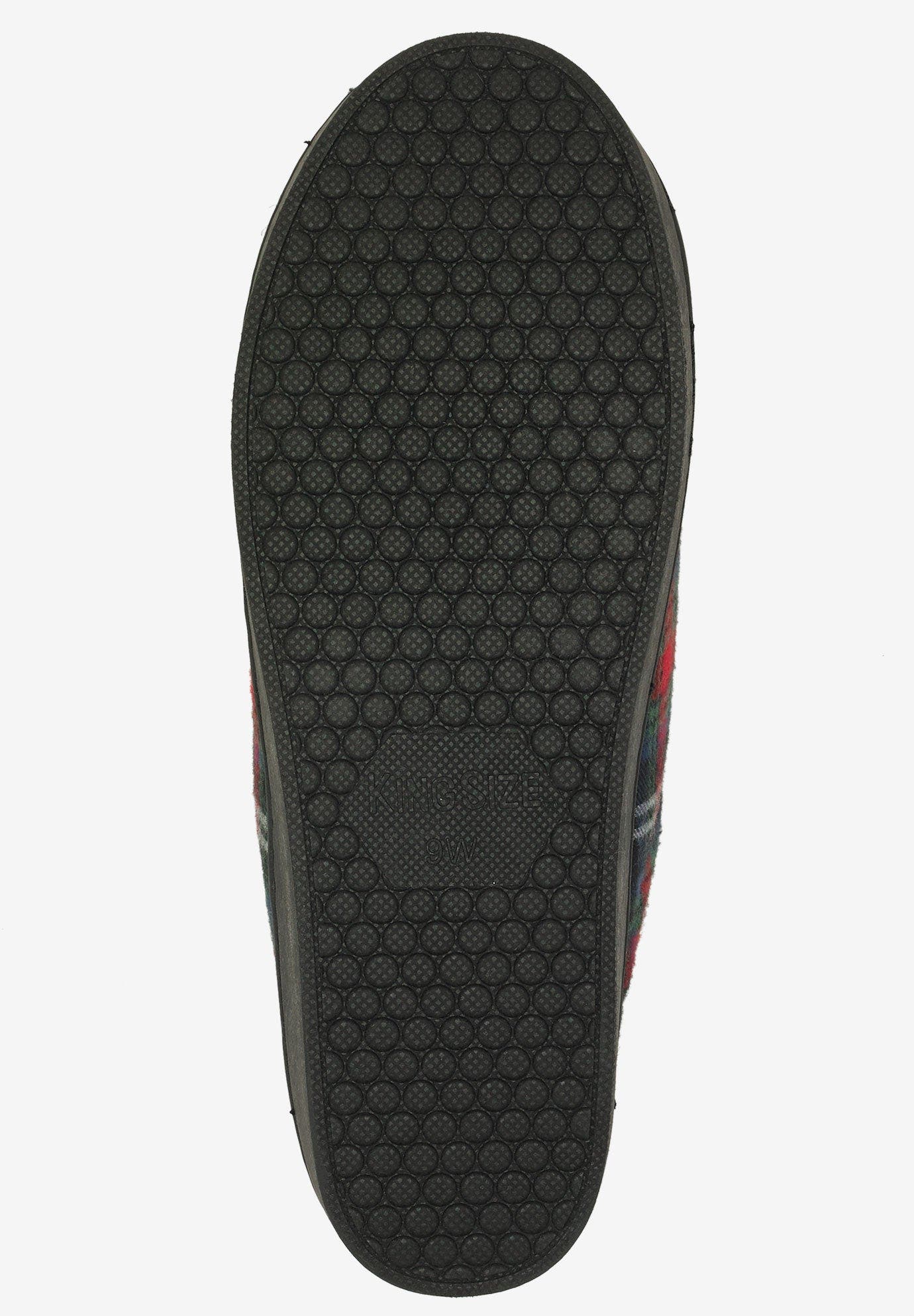 KingSize Fleece Clog Slippers, Alternate, color, Black