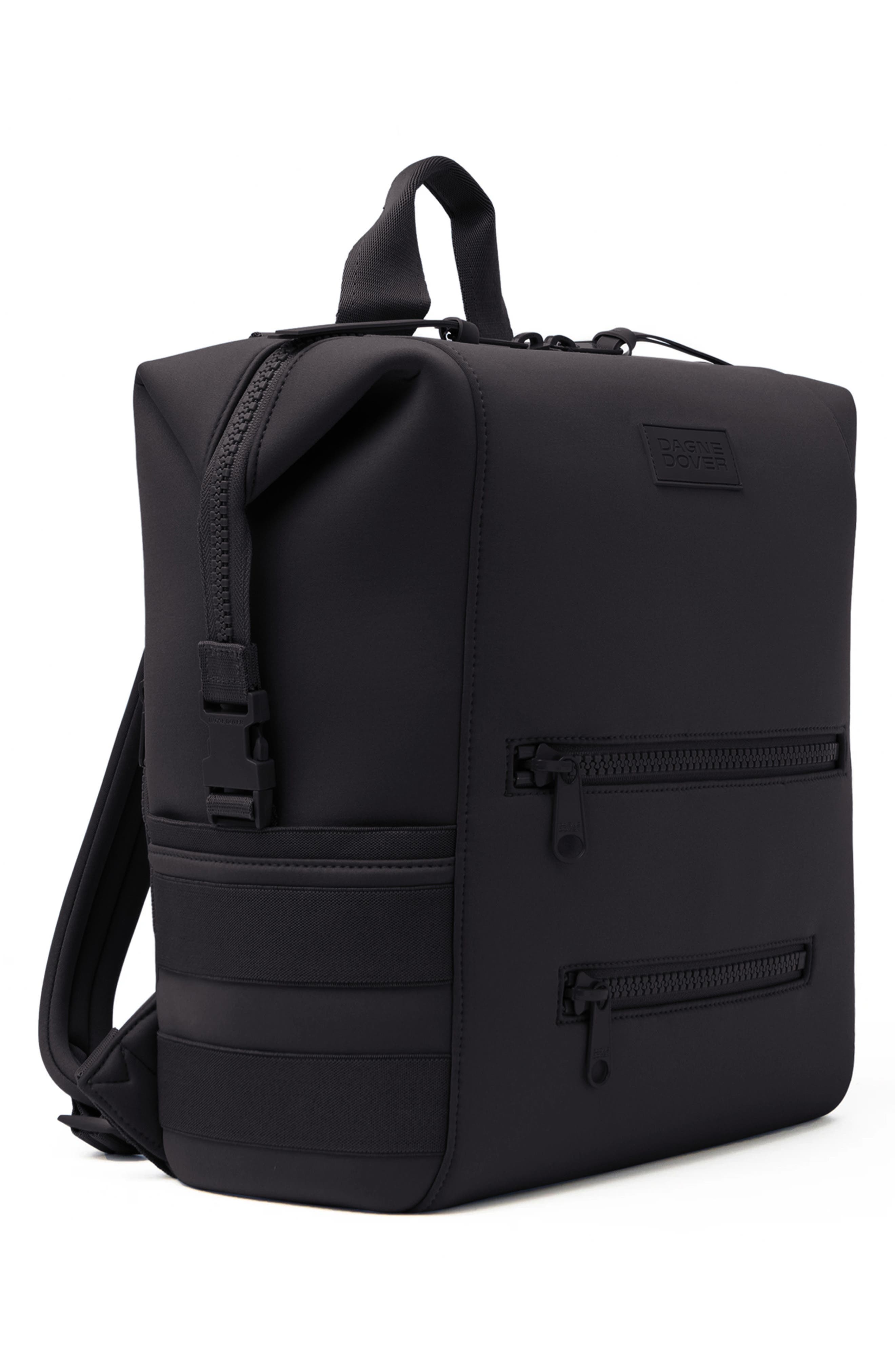 Dagne Dover Indi Large Water Resistant Scuba Knit Diaper Backpack, Alternate, color, Onyx