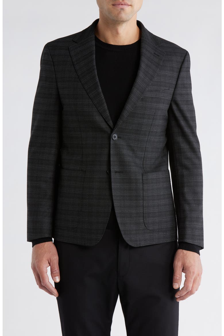 Two-Button Sport Coat, Main, color, CHARCOAL
