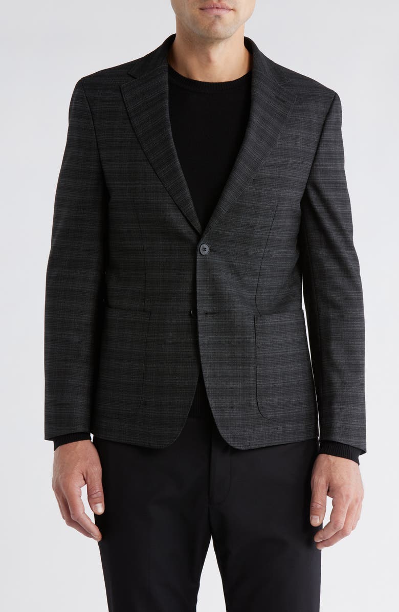 Calvin Klein Two-Button Sport Coat, Main, color, Charcoal