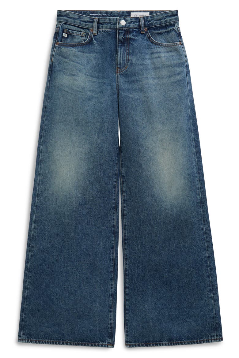 Saige High Waist Wide Leg Jeans, Alternate, color, NOSTALGIA