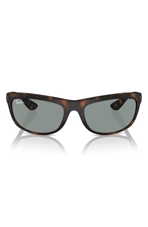 62mm Oversize Rectangular Sunglasses