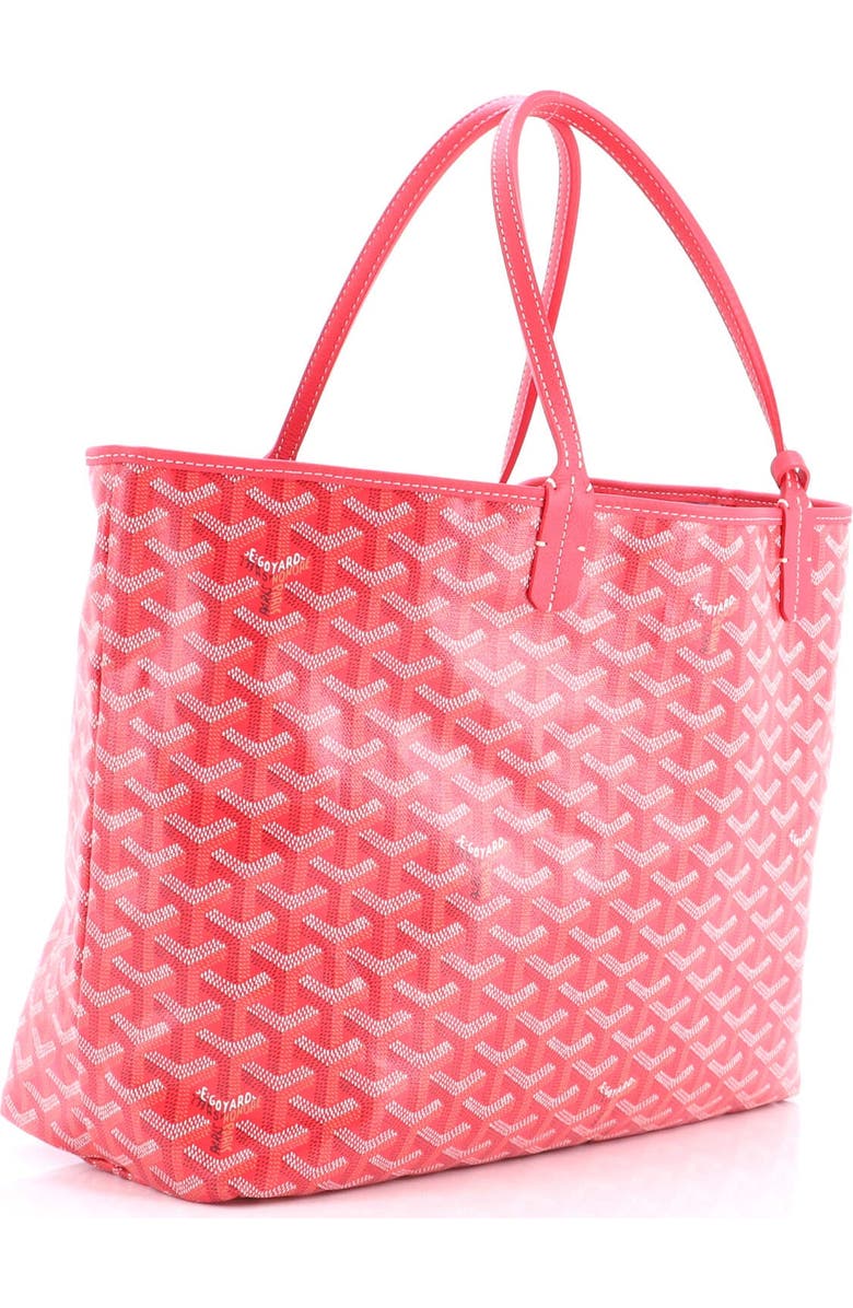 Pre-Owned Goyard Saint Louis Reversible Tote Coated Canvas and Printed Canvas PM, Alternate, color, Red