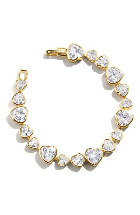 Zadie Heart Tennis Bracelet