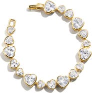 BaubleBar Zadie Heart Tennis Bracelet