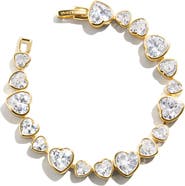 BaubleBar Zadie Heart Tennis Bracelet