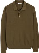 Madewell Nile Stitch Button-Up Sweater Polo