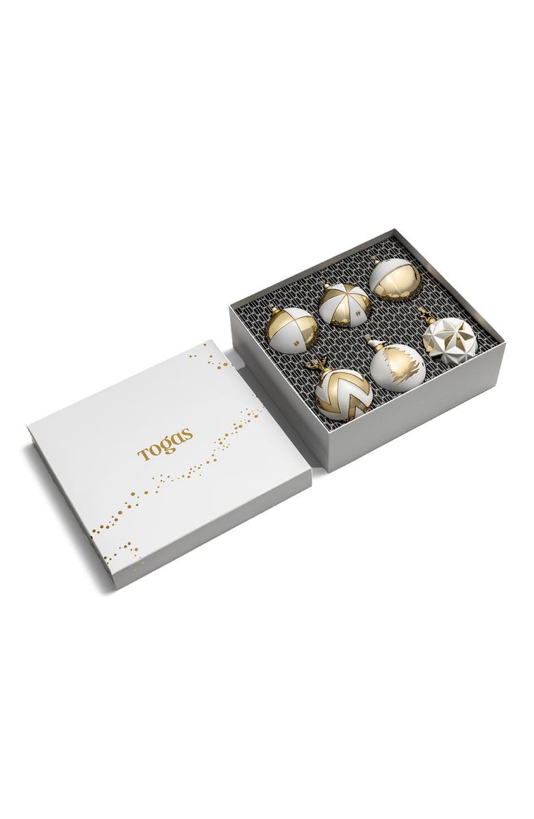 Togas Celestia Set of Christmas balls, Main, color, White