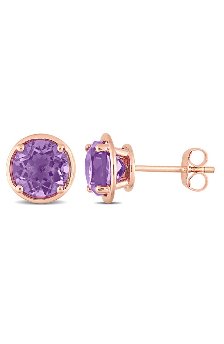 Julianna B. Amethyst Stud Earrings 14k, Main, color, 
