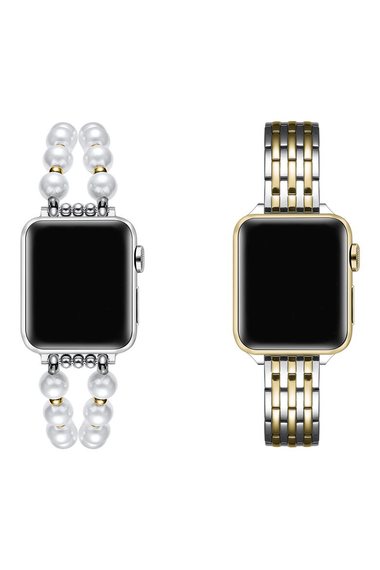 Eleanor Sheridan 2-Pack Apple Watch® Watchbands, Alternate, color, SILVER
