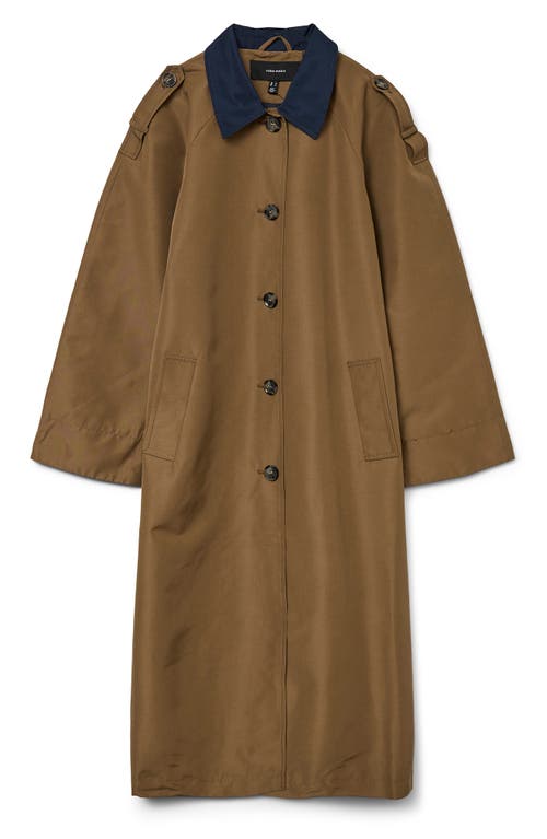Vero Moda Lucia Maria Water Resistant Coat In Brown