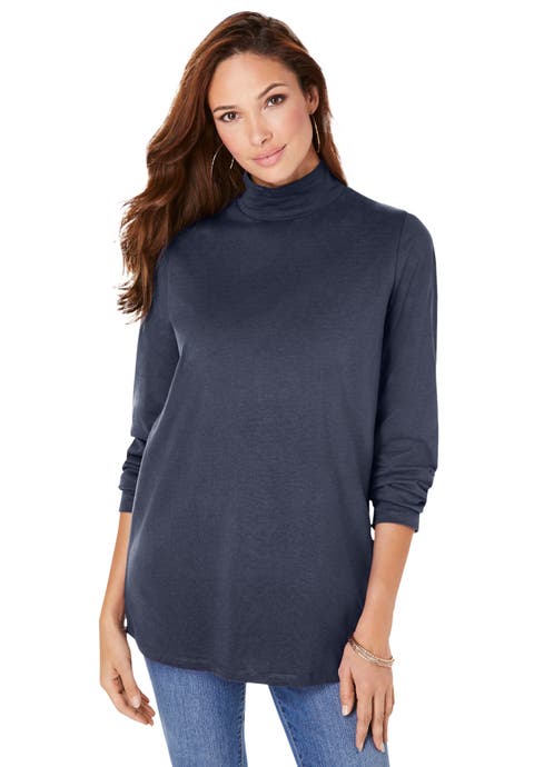 Long Sleeve Mockneck Ultimate Tee (Plus)