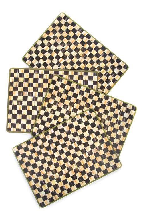 Mackenzie-childs Mackenzie Childs Courtly Check Set Of 4 Placemats
