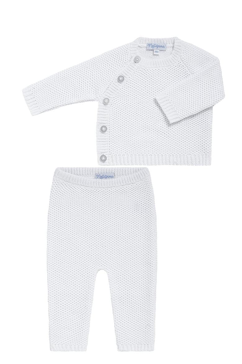 Honeycomb Knit Set - Baby, Alternate, color, Blue