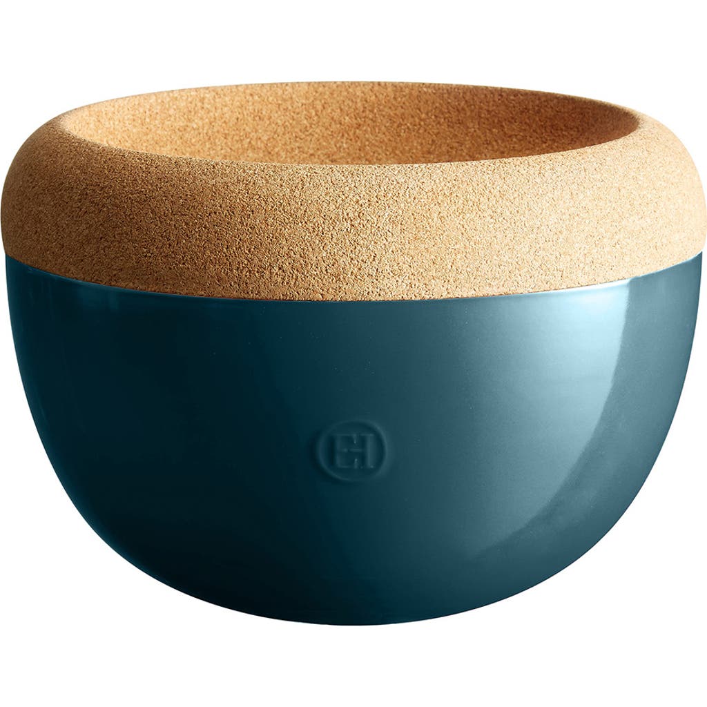 Emile Henry Deep Food Storage Bowl In Blue