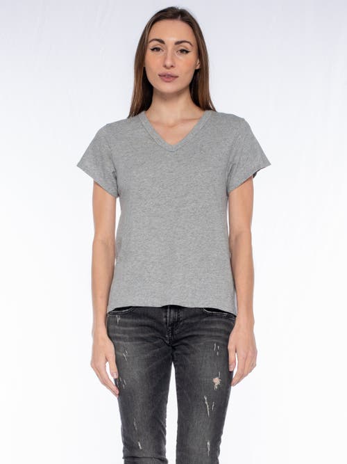Wilt Clothing V-neck Short Sleeve Baby Tee In Gray