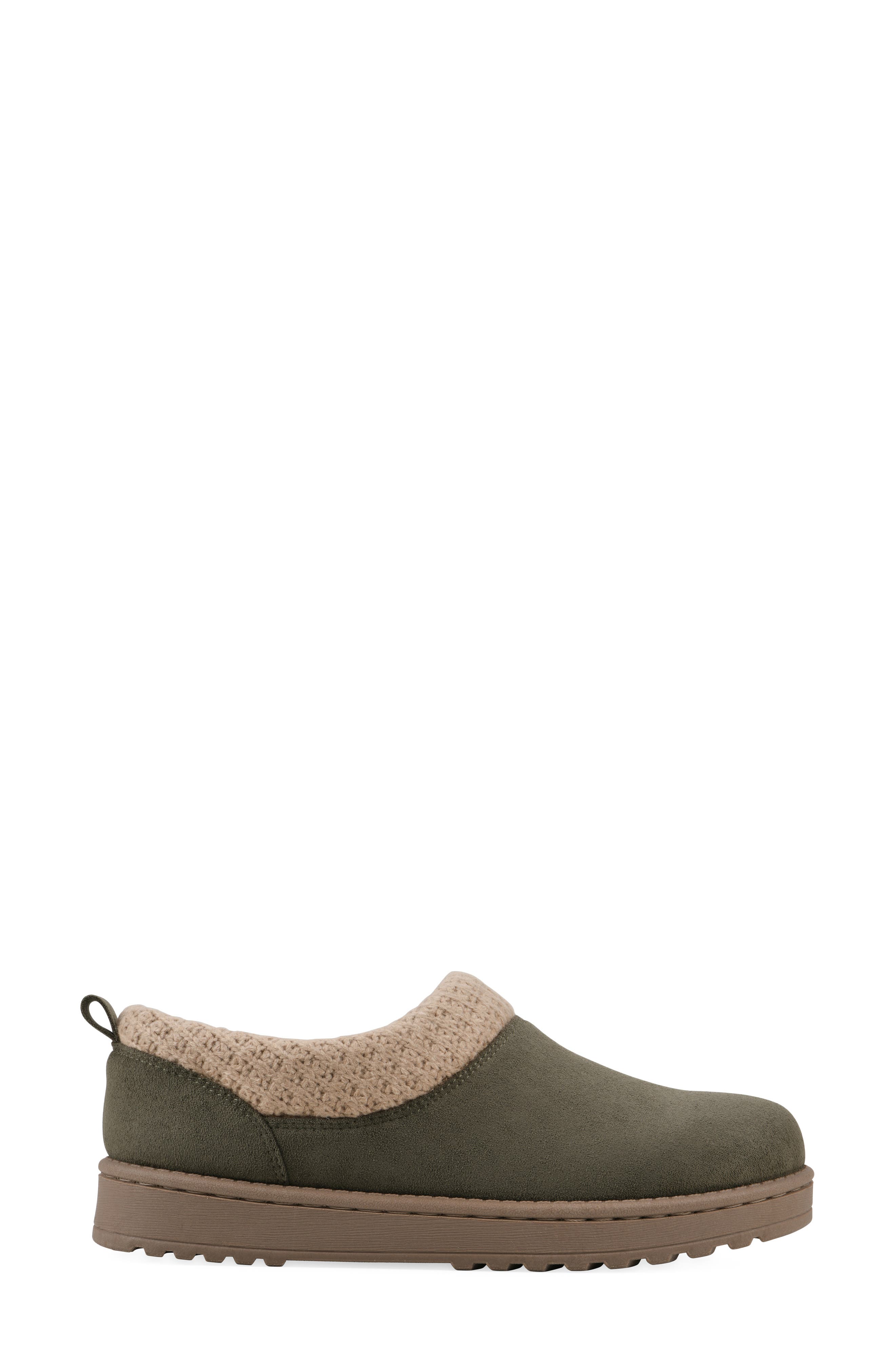 Iceboat Slip-On Clog, Alternate, color, OLIVE/ FABRIC