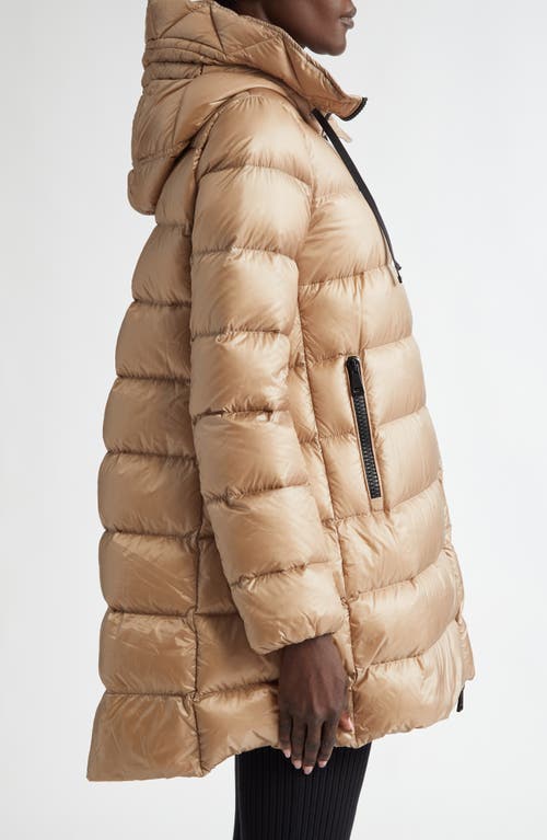 Moncler Suyen Quilted Down Parka In Metallic