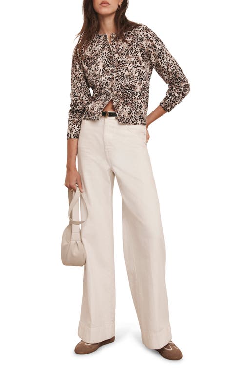 Mint Velvet Leopard Print Cotton Cardigan In Brown