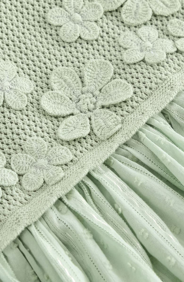 NEXT Kids' Crochet Fit & Flare Dress, Alternate, color, 