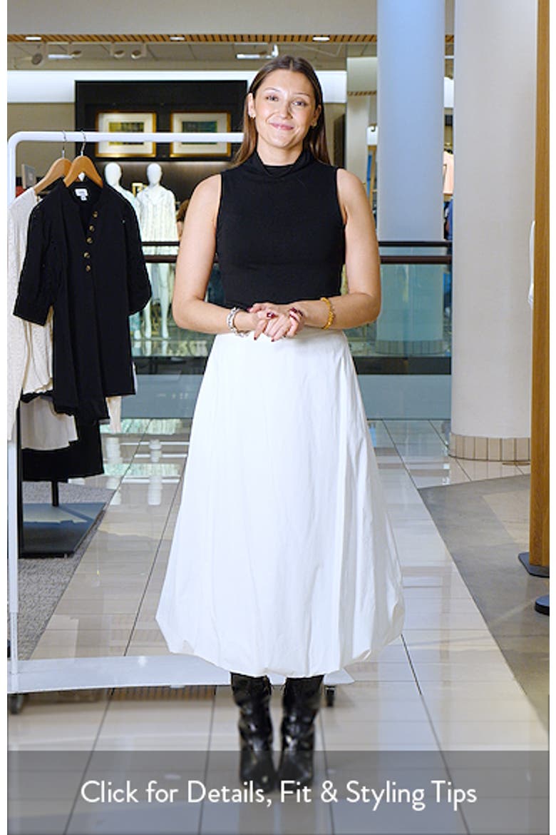 Nola Organic Cotton Bubble Midi Skirt video