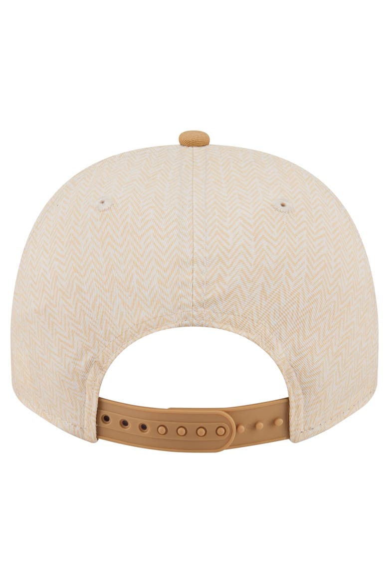 Men's New Era  Cream Pittsburgh Pirates Herringbone 9FIFTY A-Frame Snapback Hat, Alternate, color, Cream