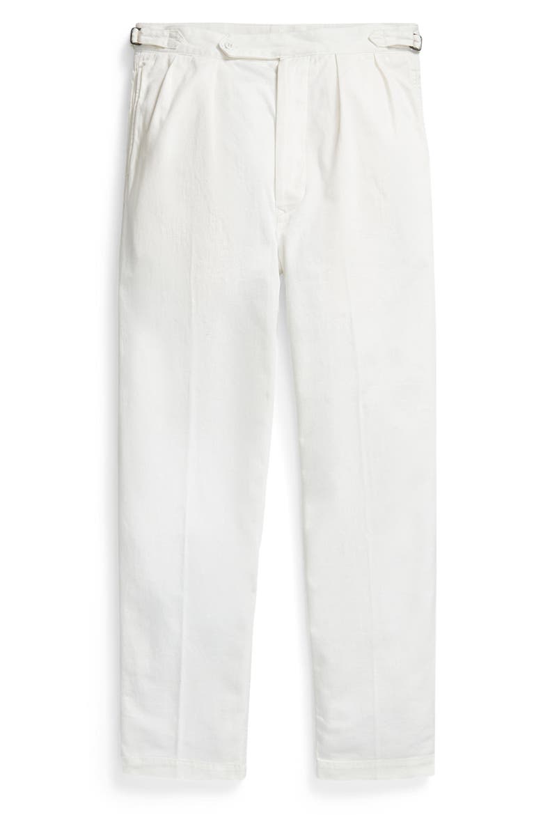 Relaxed Fit Cotton Twill Officer’s Pant, Alternate, color, DECKWASH WHITE
