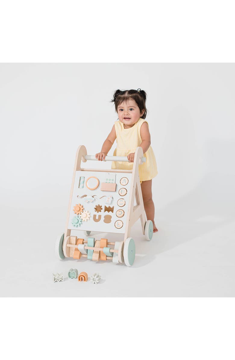 Wonder & Wise Step Right Up Activity Walker, Alternate, color, Natural Wood