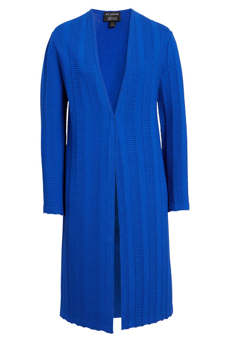 Architectural Ottoman Knit Jacket (Nordstrom Exclusive), Alternate, color, VIVID BLUE