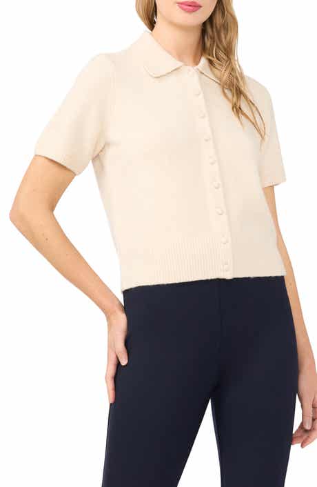 Short Sleeve Polo Sweater
