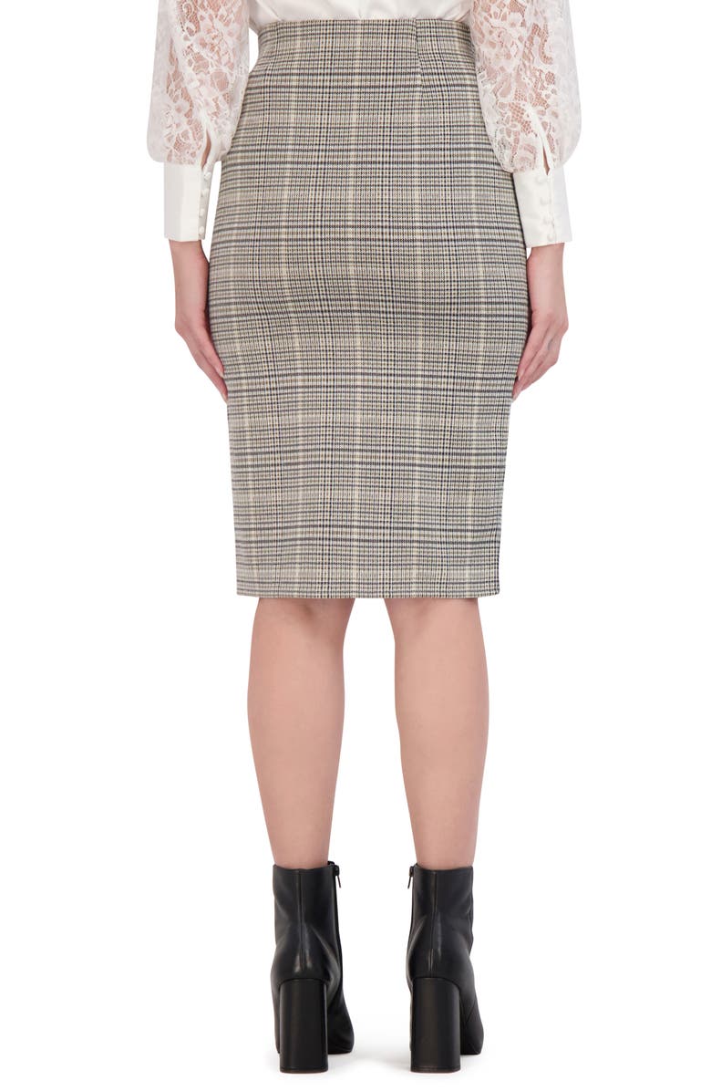 Ookie & Lala Front Slit Pencil Skirt, Alternate, color, Olive/ Ivory