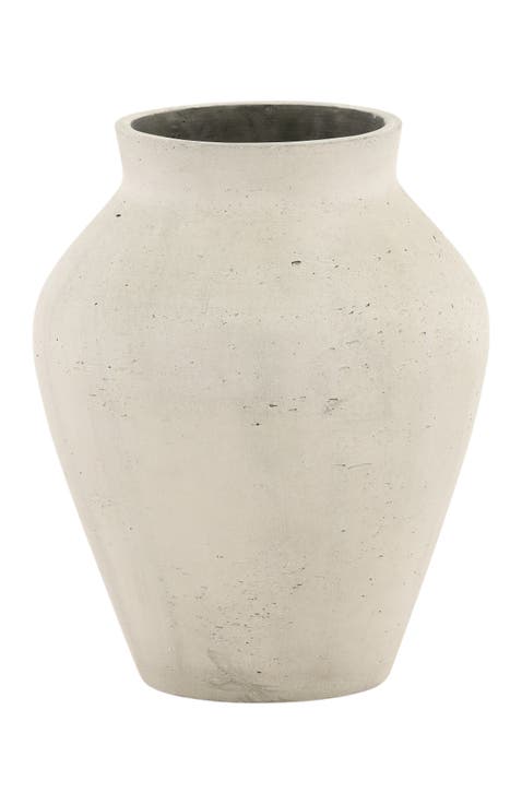 Leander Cement Outdoor Vase - Large