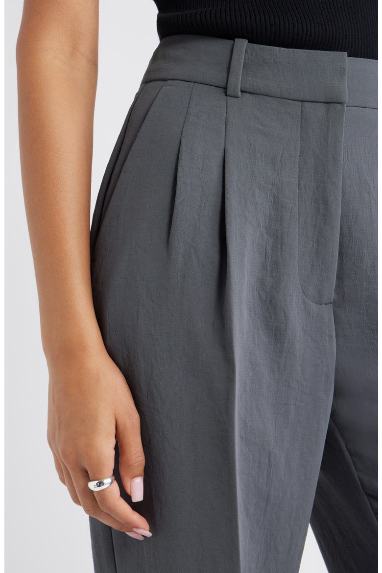 Curator Crepe Trousers, Alternate, color, GREY MAGNET