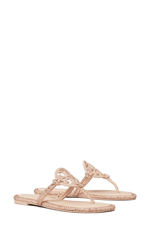 Miller Knotted Crystal Flip Flop (Women)