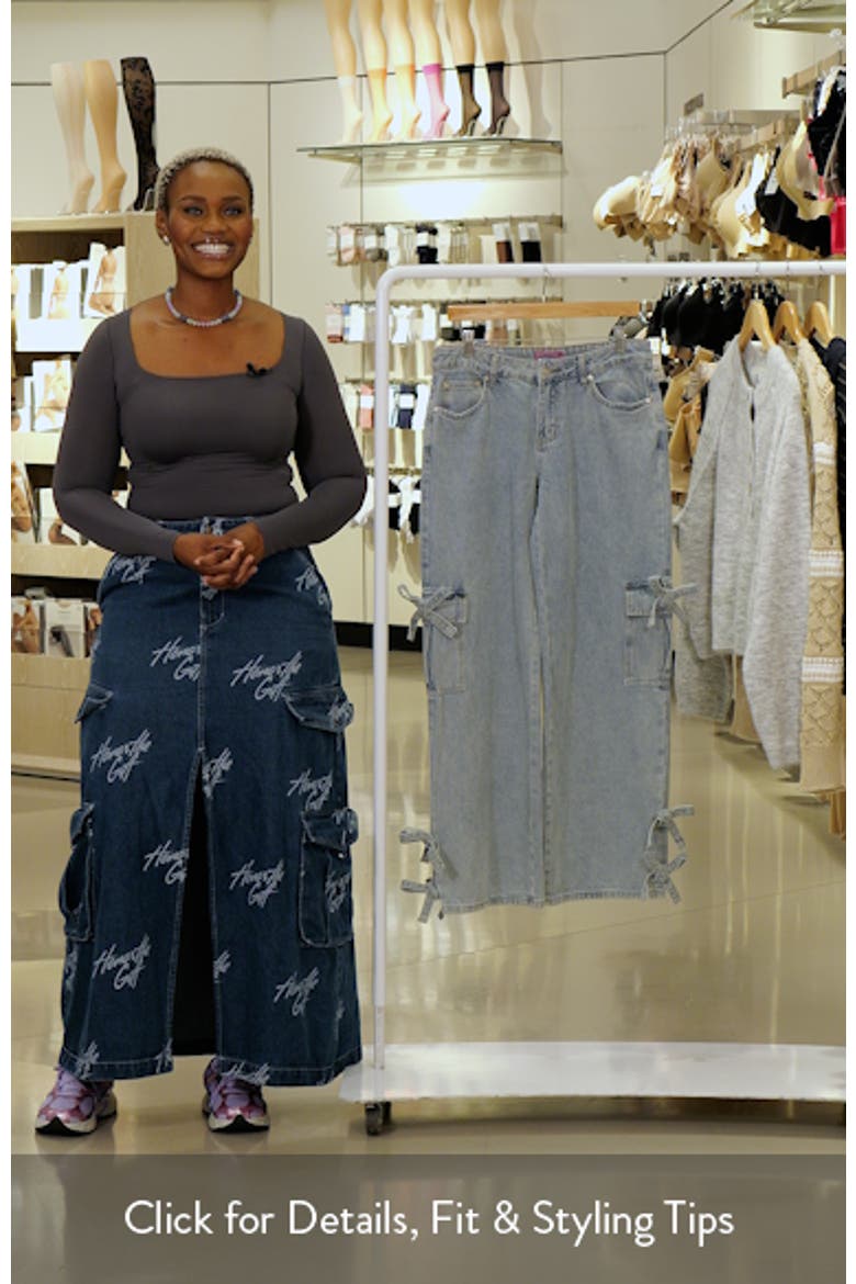 Bows 4 Days Low Rise Wide Leg Cargo Jeans video