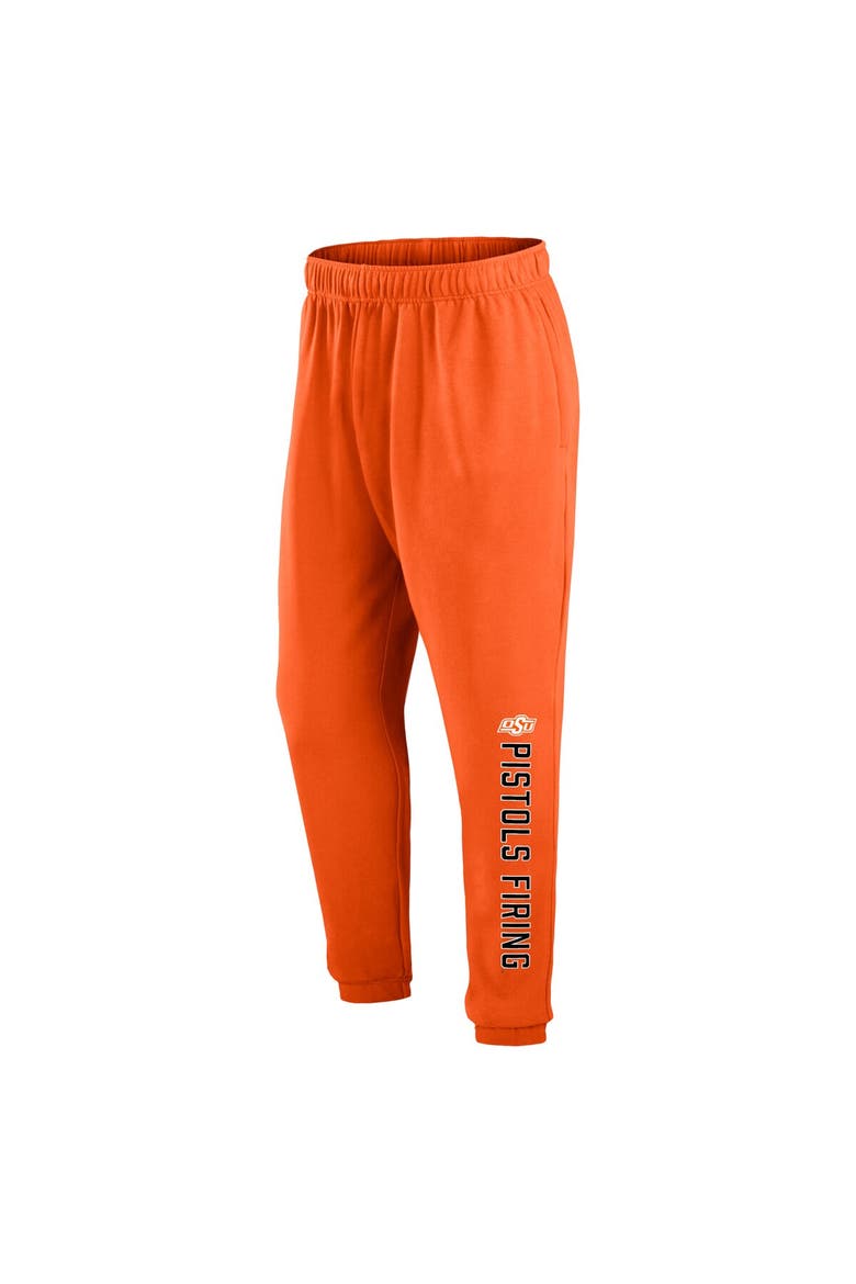 Men's Fanatics Branded Orange Oklahoma State Cowboys Chop Block Fleece Sweatpants, Alternate, color, Orange