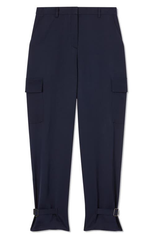 Lk Bennett Luna Cargo Pants In Navy