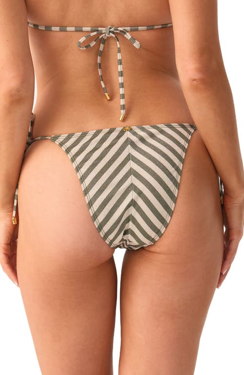 Pq Swim Teeny Side Tie Bikini Bottoms In Gray