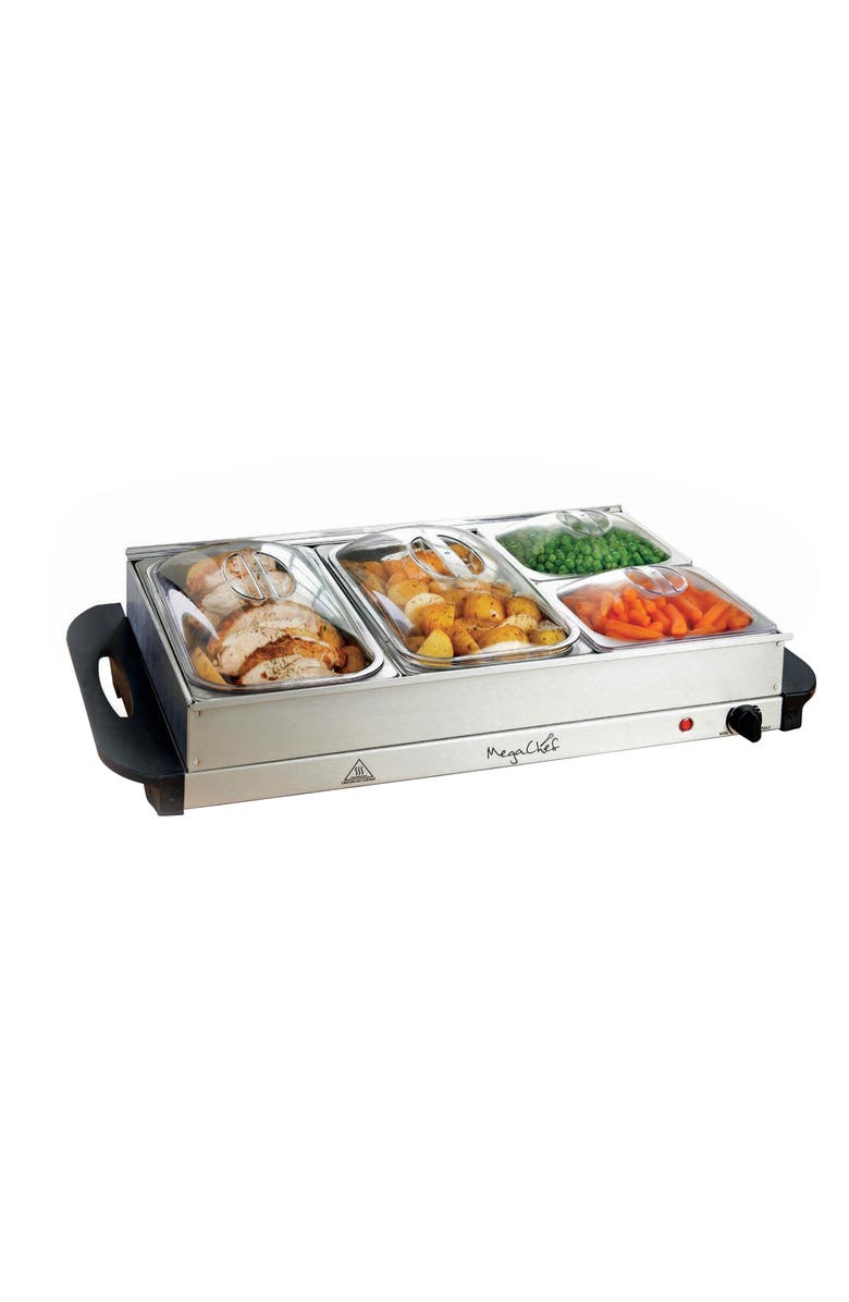 Megachef Buffet Server & Food Warmer, Main, color, Grey