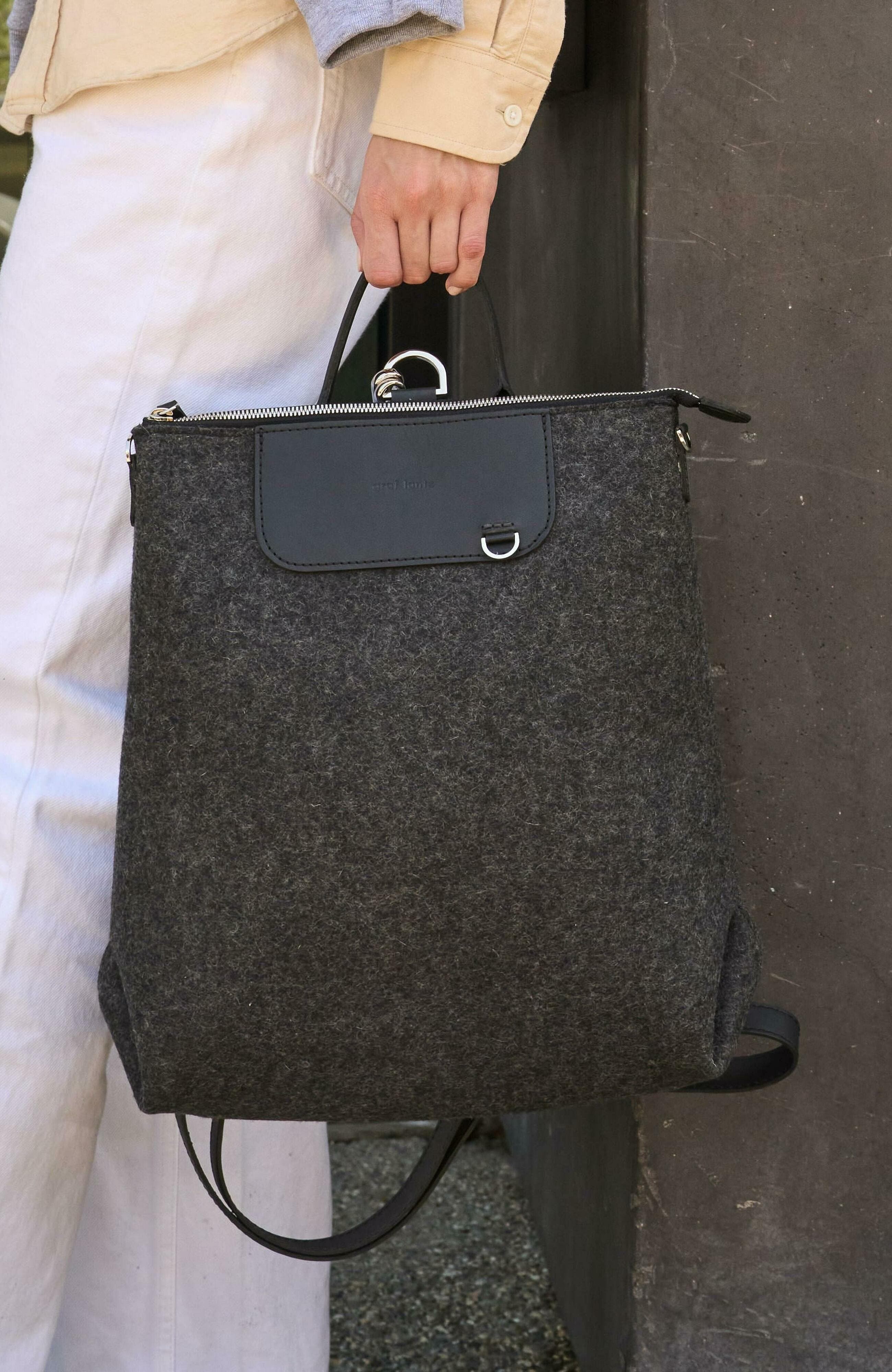 Graf Lantz Bedford Merino Wool Backpack, Alternate, color, Charcoal Black