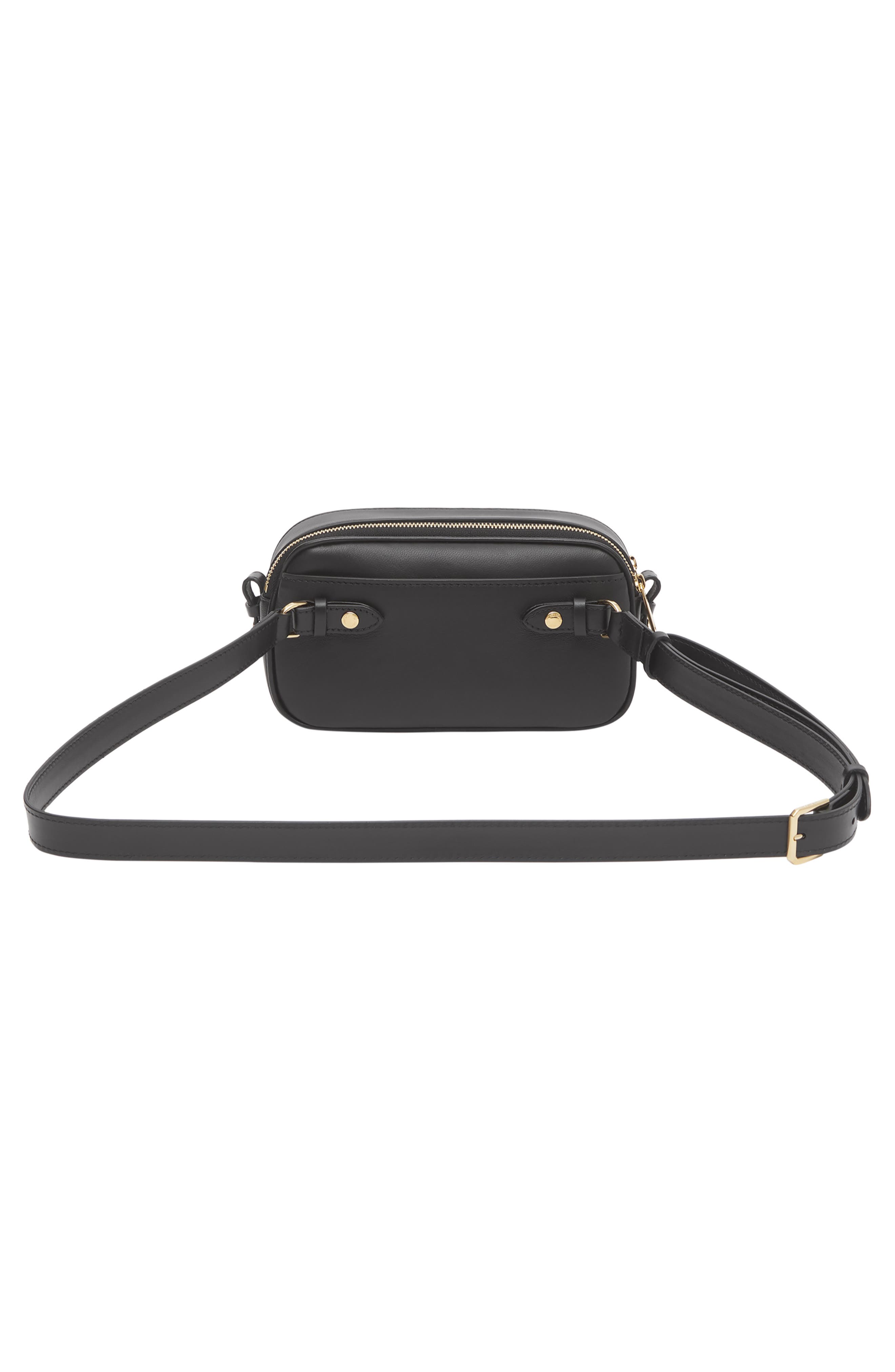 Burberry Micro Quilted Leather Camera Bag, Alternate, color, 