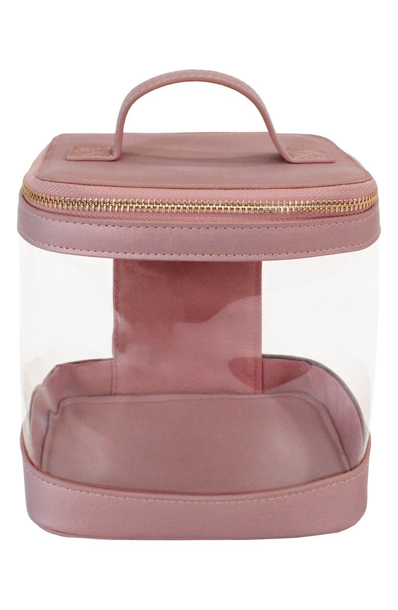 MYTAGALONGS Beauty Cube Organizer Case, Main, color, Light Pink
