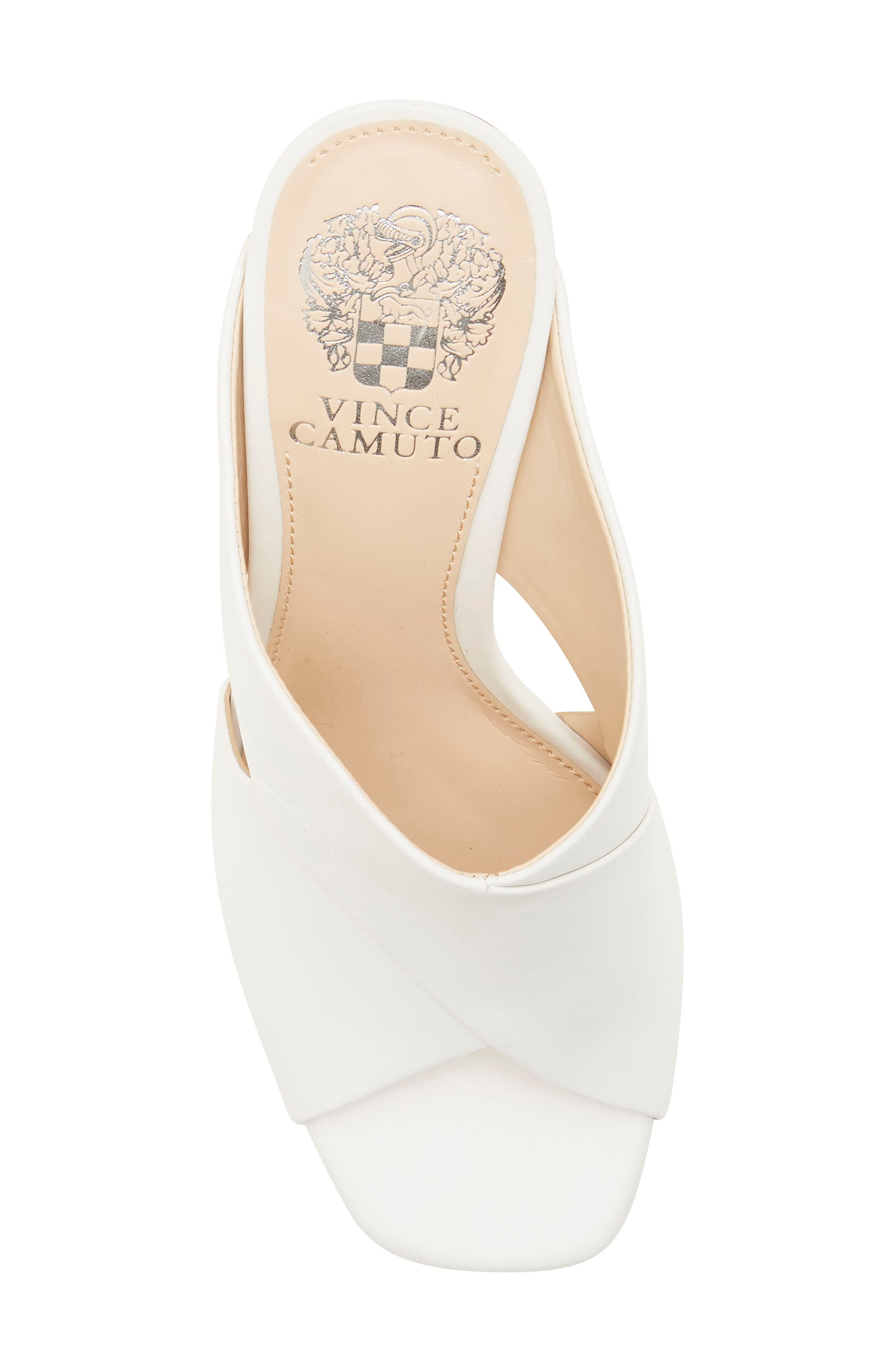 Averessa Slide Sandal, Alternate, color, CRISP WHITE LEATHER