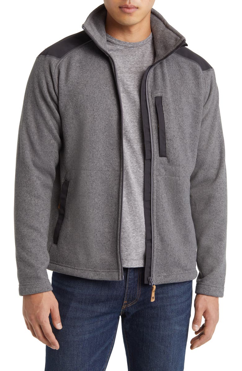 Fjällräven Buck Fleece Jacket, Alternate, color, Grey-Melange