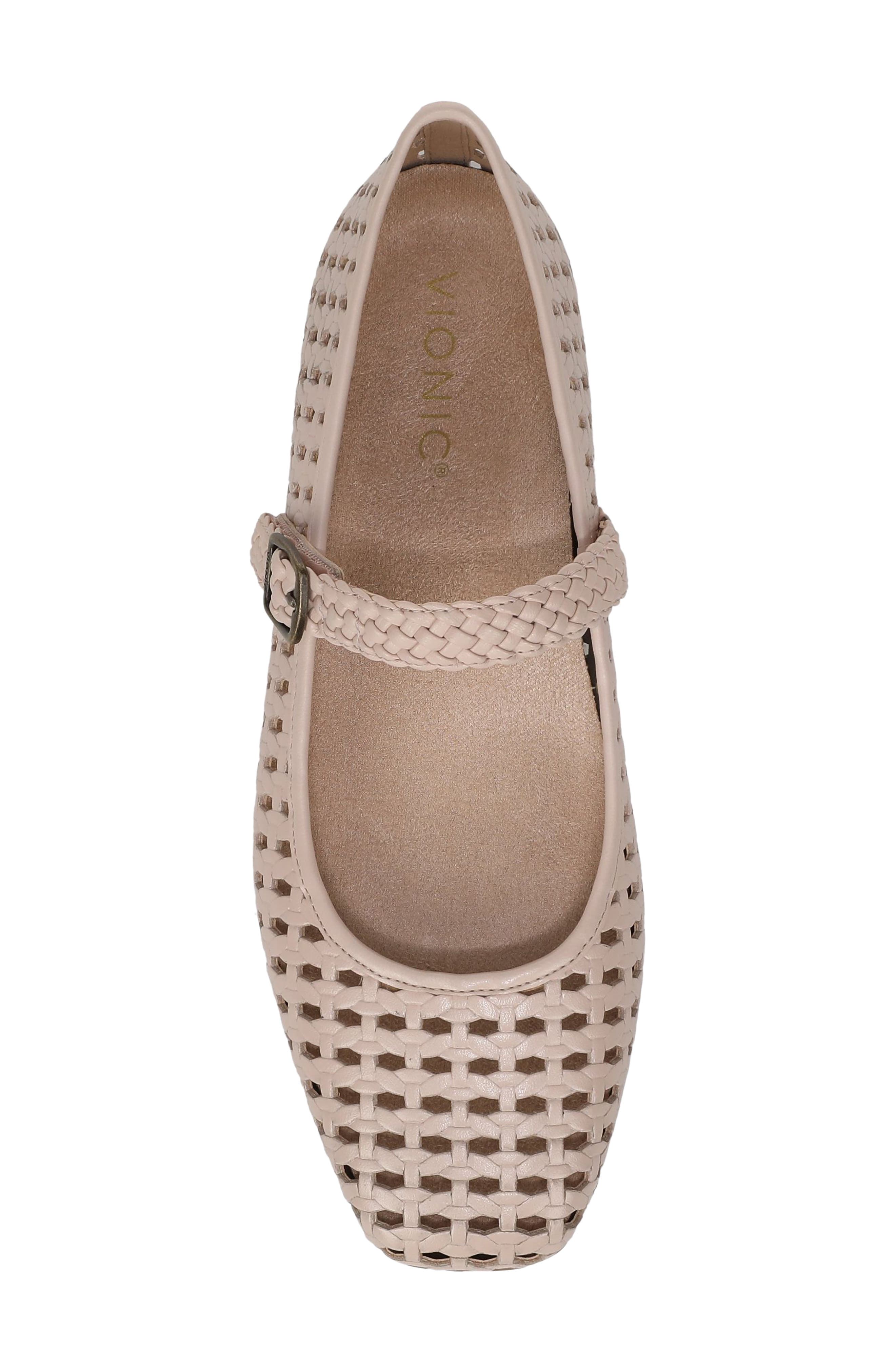 Alameda Woven Mary Jane Flat, Alternate, color, CAMEO ROSE