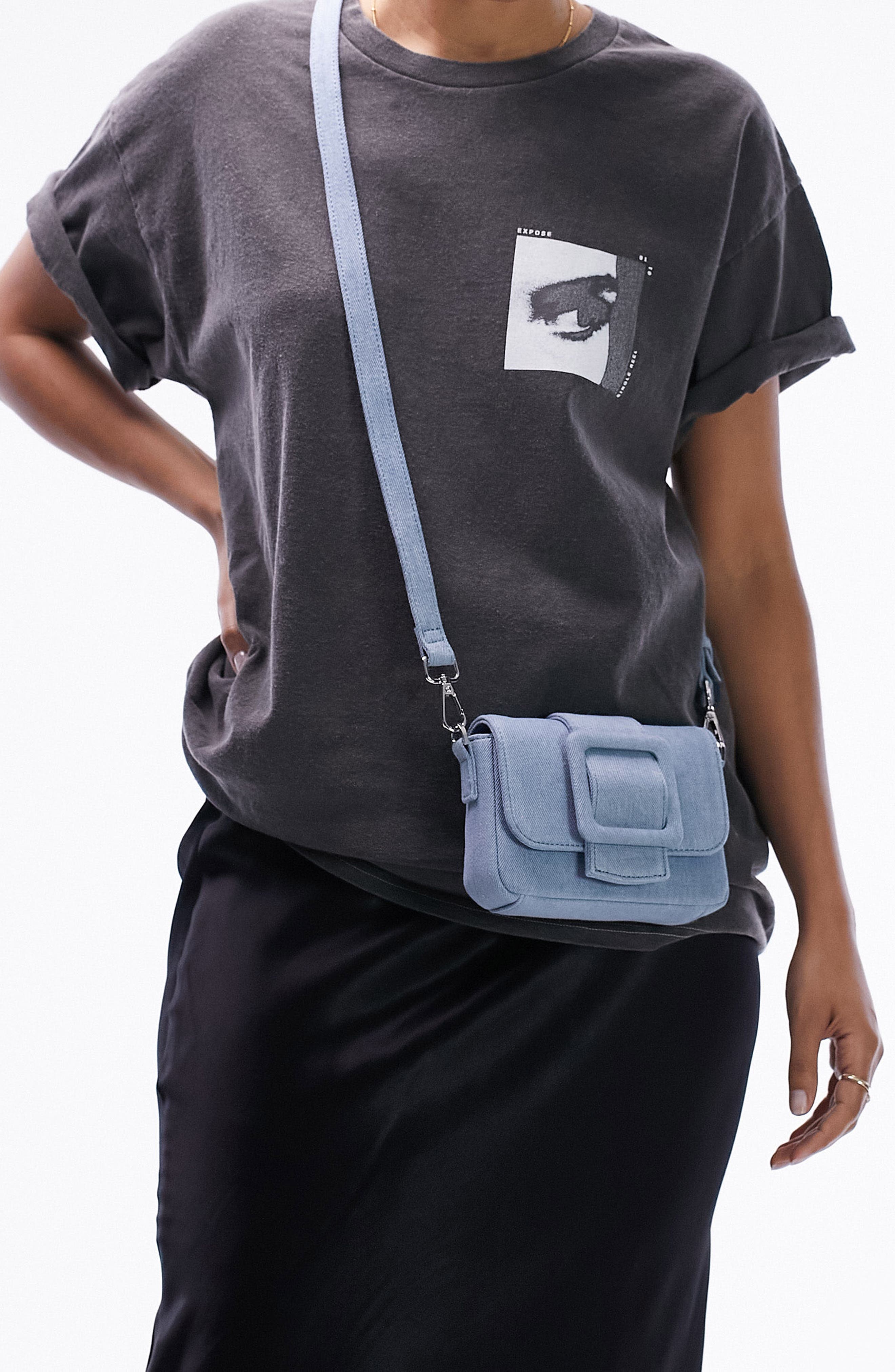 Flora Mini Crossbody Bag, Main, color, LIGHT BLUE