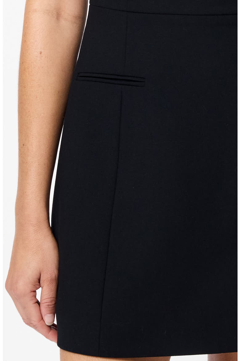 Whisper Boatneck Minidress, Alternate, color, BLACK